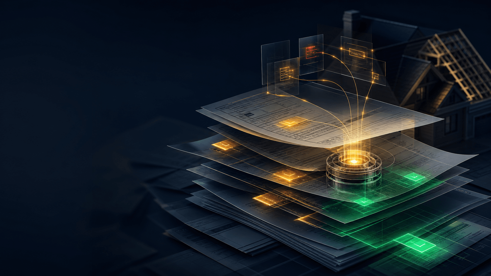 Layered claim documents being analyzed for missing scope